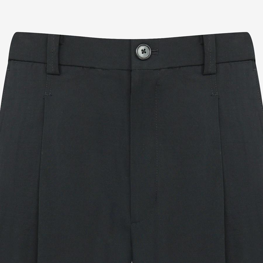 SIEG Volume Tapered One-Pleat Setup Pants Black (Pjfah4236)