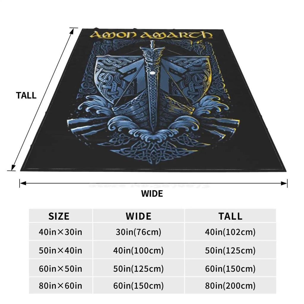 Nejlepší umělecké dílo Amon Amarth-Logo Měkká teplá deka Amon Amarth Band Amon Amarth Tour Amon Amarth Prodej Amon Amarth Leptop