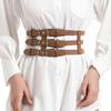 Women Cool Corset Waist Cincher Waist Shaping Girdle All Matching Elastic Belt Party Dressingup Wide Belt Cosplay Props
