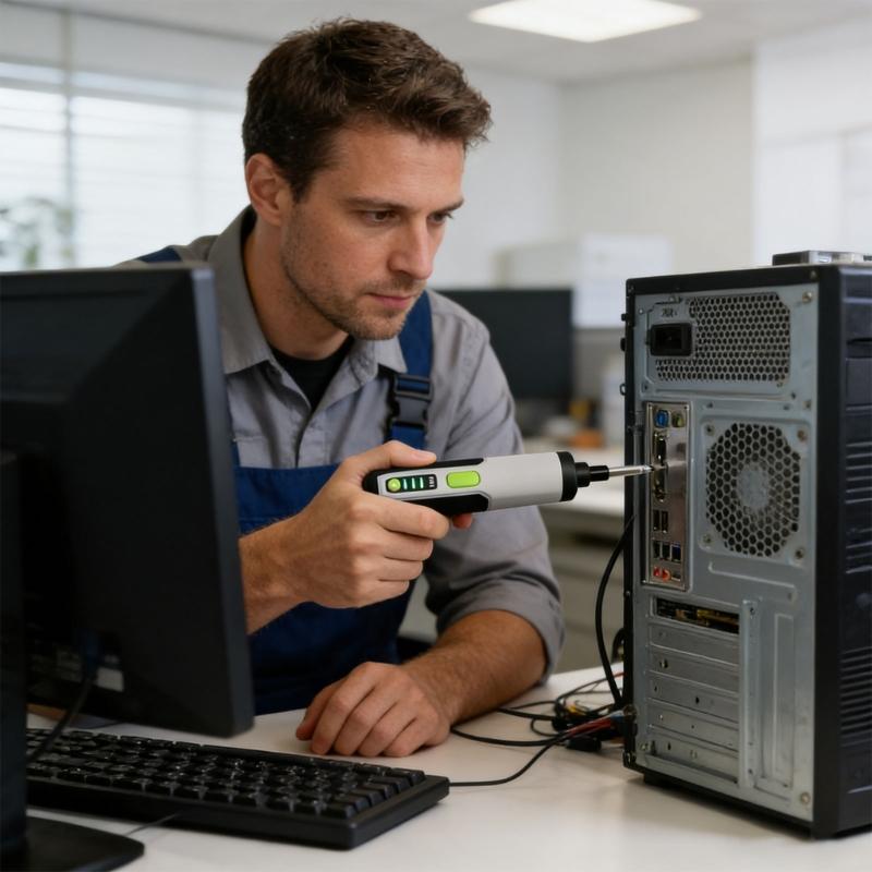 Rechargeable Screwdriver Kit 3 Speed Choices LED Light For Tight Areas Electronics