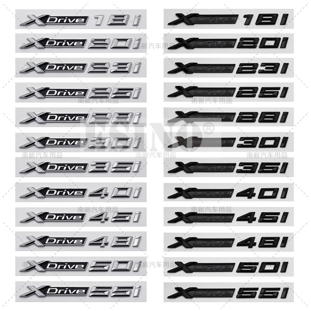 3D X Drive 20i 25i 28i 30i 35i 40i 45i 50i 55i ABS Rear Trunk Emblem Car Badge Body Adhesive Emblem for BMW X3 X5 X6