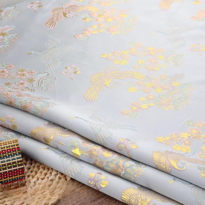 Brocade Jacquard Fabric Satin Children's Clothing Hanfu Clothing Apparel Sewing Fabric Wholesale Cloth Meters Diy Material