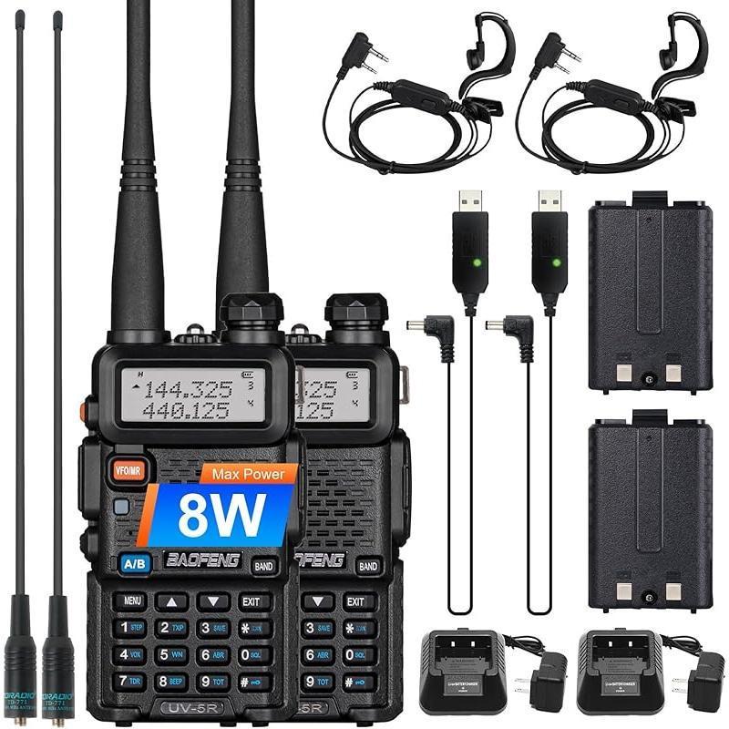 

Портативная рация Baofeng UV-5R мощностью 5 Вт/8 Вт, для гражданского использования на открытом воздухе