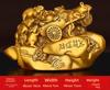 Brass Zodiac Rat Figurine The Fifth Rat of The Zodiac Bringing Wealth and Prosperity Home Office Desks Decor
