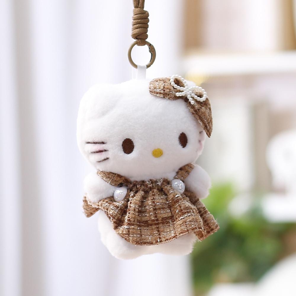 Hello Kitty Plush Toy Keychain Cute Cartoon Stuffed Animal For Kids Gift