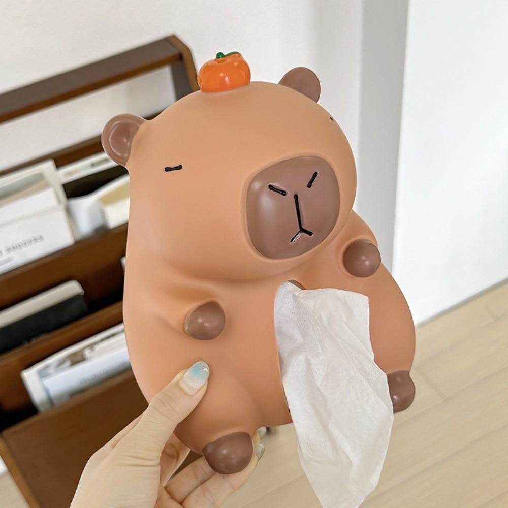 Decorative Tissue Box Ornament Figure Model Capybara Napkin Holder  Birthday Gift