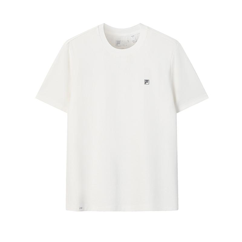 

Fila White Fashion Classic Simple Casual Versatile Comfortable Breathable Short Sleeve T-Shirt Men Tops Cloud-White F11M623114FWT M