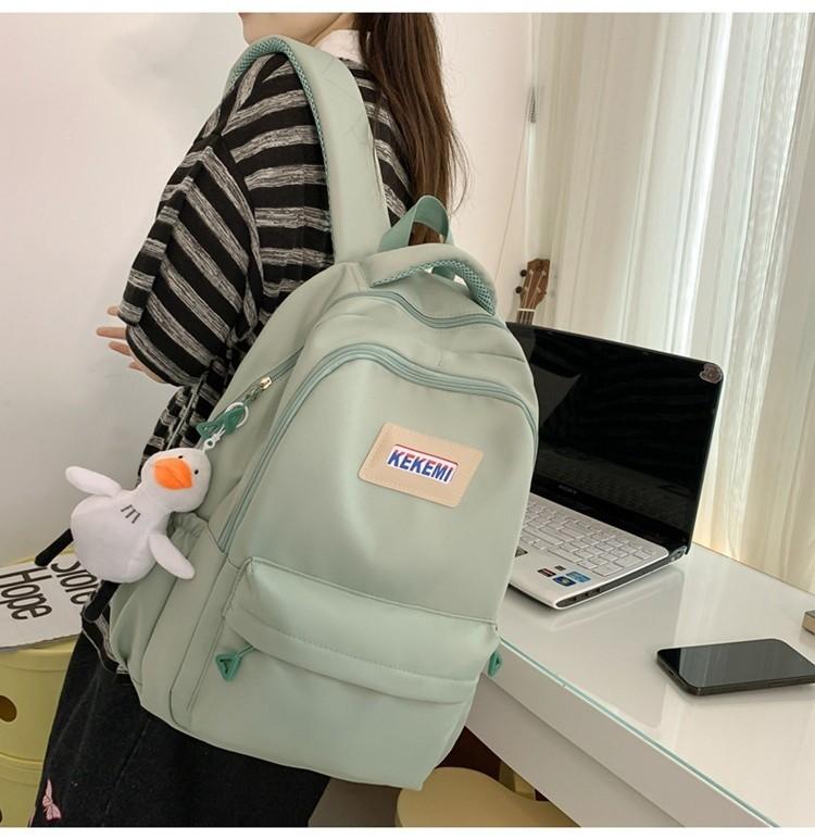Stylish High School Students Double Shoulder Bag Large Capacity Book Bag Wholesale