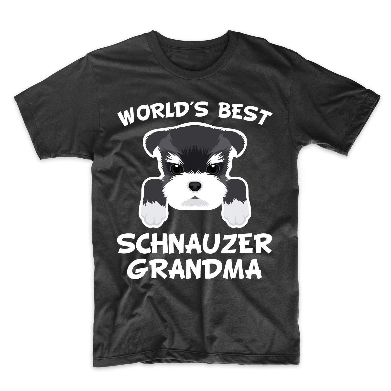 Schnauzer Grandma Shirt - World s Best Schnauzer Grandma Dog Granddog T-Shirt S