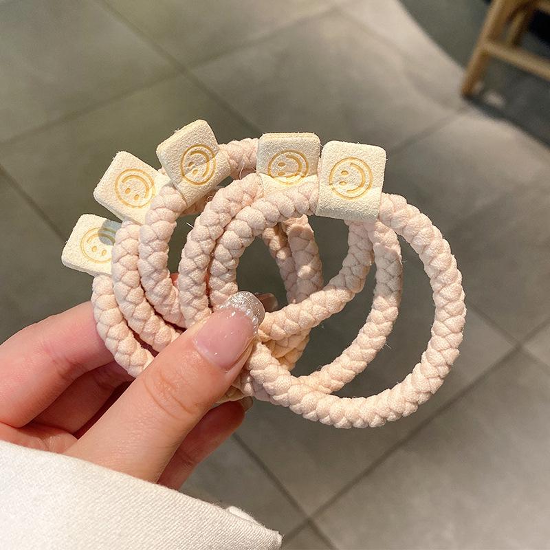 5PCS High Elasticity Durable Bold Versatile Temperament Ponytail Headband Hair Tie Accessories Head Rope Rubber Band
