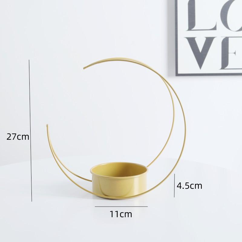 Centrotavola con ghirlanda ad anello, portacandele, centrotavola in ferro battuto, cestino per composizioni floreali, scatola per imballaggio di fiori, ghirlanda ad anello di fiori, portacandele dorato