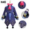 Qiqi Cosplay-kostyme QiQi Cosplay QiQi Parykk Hår Zombiejente Loli-kjole Komplett sett med hatt Anime