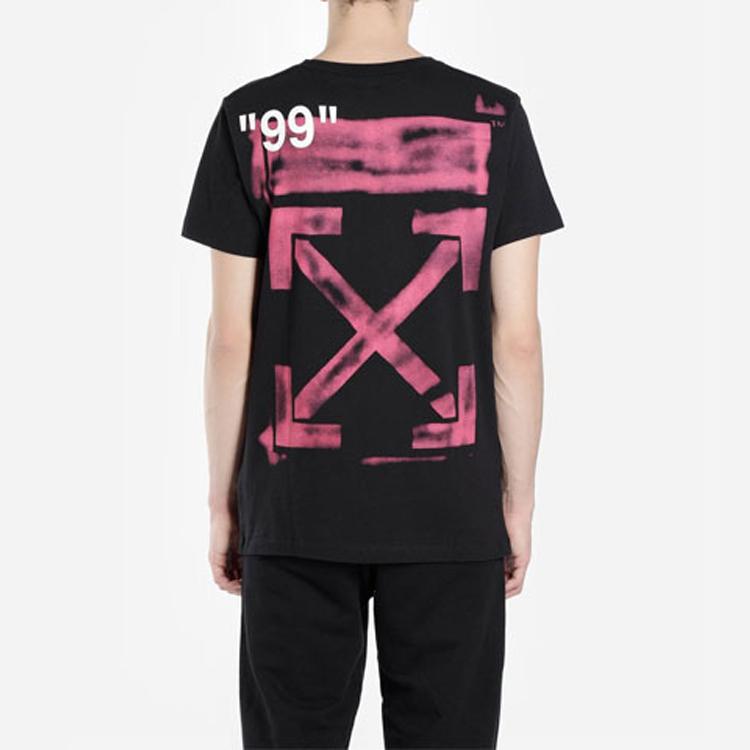 OFF WHITE SS19 T Shirts Mens Crew Neck Moderate Straight Fit OMAA027R191850151028