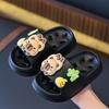Kids Summer Bathroom Slippers Non Slip Quick Dry Hollow Out Indoor Home Bath Sandals For Boys Girls Toddler