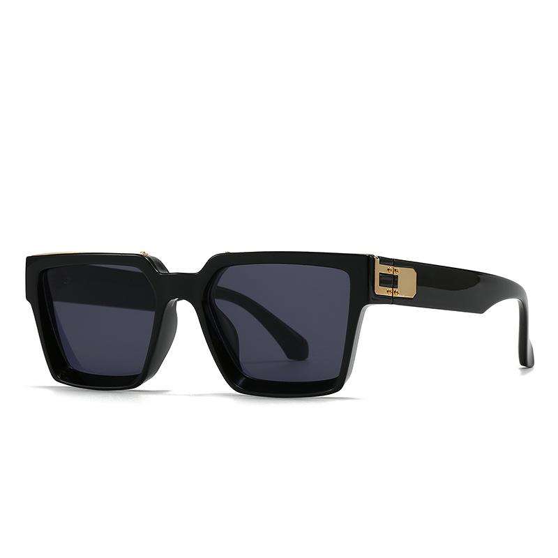 Retro Fashion Luxury Brand Square Sunglasses Unisex Vintage Oversized Shades Gradient Lens Sun Glasses For Men Women