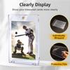 SAMYUCHO 100PT Magnetic Card Holders for Trading Cards, 15-Pack Card Touch Holder, UV Protection Baseball Card Display Case with Hard Plastic Protecto