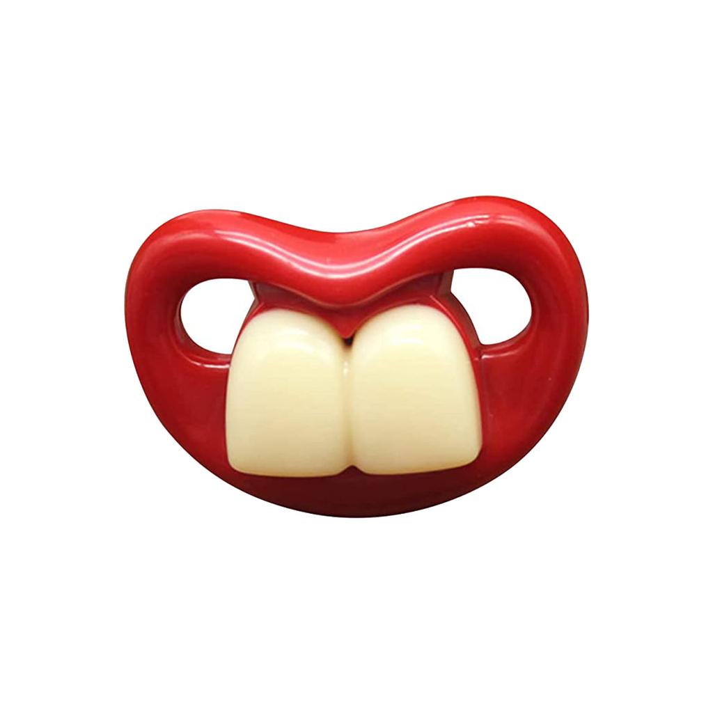 Ciuccio divertente in silicone per bambini Barba Denti Ciuccio divertente da cowboy Tycoon per bambini Ciuccio divertente, Ciuccio divertente in silicone morbido Divertenti capezzoli finti Denti Gomma - Ciuccio per denti