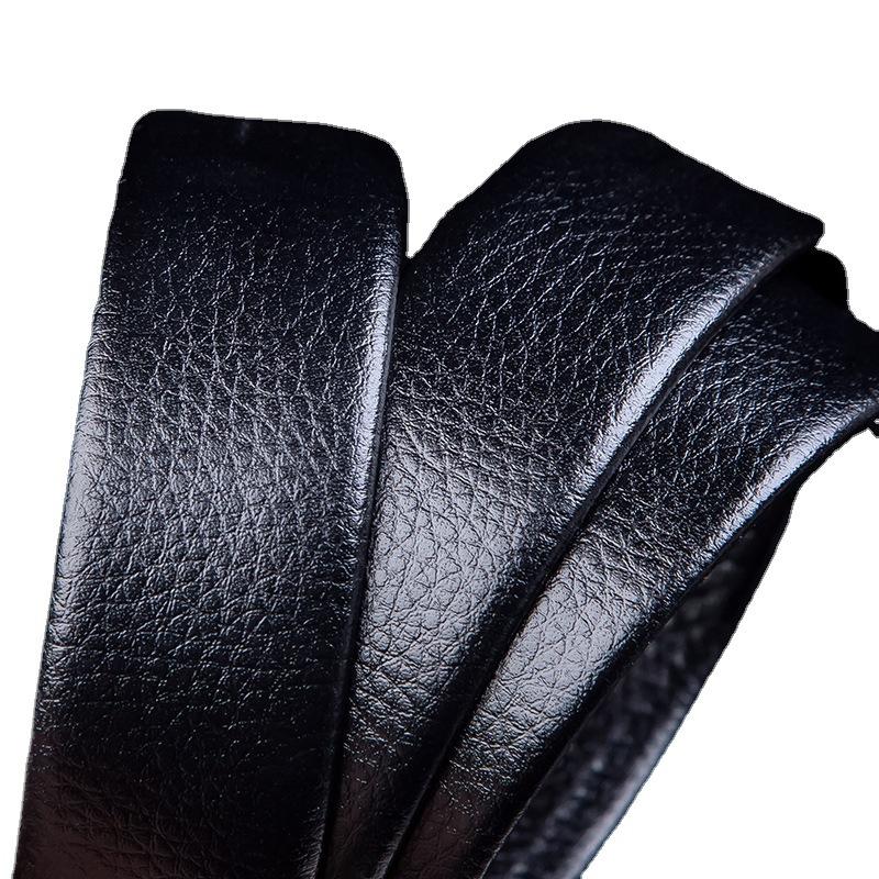 Cross Buckle Men's Boxed Belt Men's Belt Automatic Buckle Belt