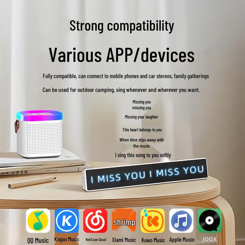 Astronaut Bluetooth Speaker & Power Bank with Wireless Microphone, Alarm Clock, and Atmosphere Light.