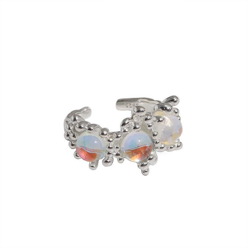 Fashionable 925 Sterling Silver Colored Zirconia Ring For Women In Modern Geometric Style Perfect For Any Occasion