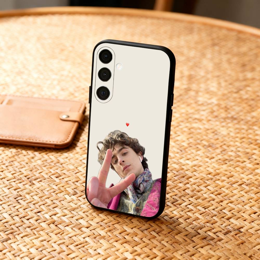 A-Amerikanischer Schauspieler Timothee Chalamet Handyhülle Für Samsung A73,72,71,A52,51,40,41,A22,A32,31,A13, Weiche Schwarze Hülle