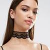 Hot Newest  fashion jewelry accessories black white Hollow lace choker necklace  for couple lovers