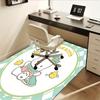 Office Rug Pochacco, Cute Anti-Slip Rug, Machine Washable for Living Room, Bedroom, Office, Multiple Sizes, Bedroom Mat, Decorative Mat, Durable Mat,