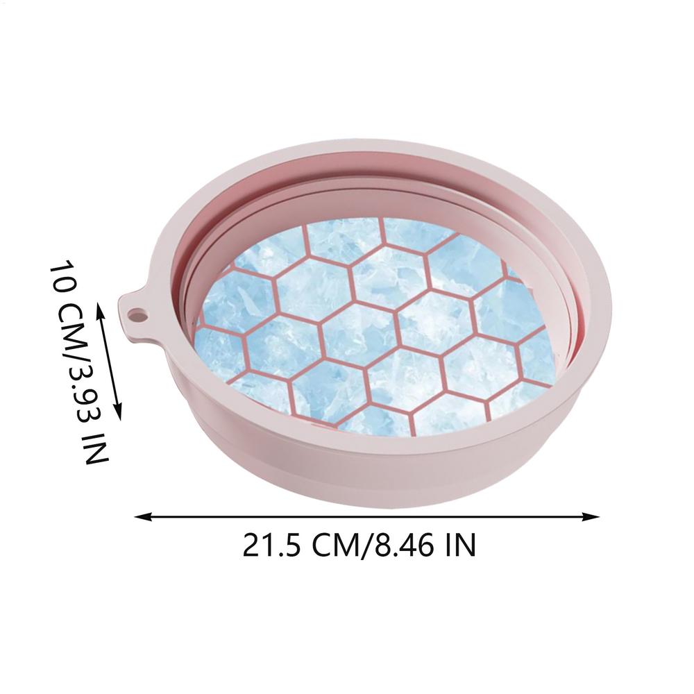 

Миска для ледяного умывания лица, холодная миска для ледяного погружения лица, силиконовый умывальник для красоты и упругости кожи для дома, отпуска, путешествий, отеля, деловой поездки чёрный