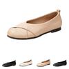 Women's Round Toe Flats Comfortable Low Cut Casual Shoes for Daily Wear