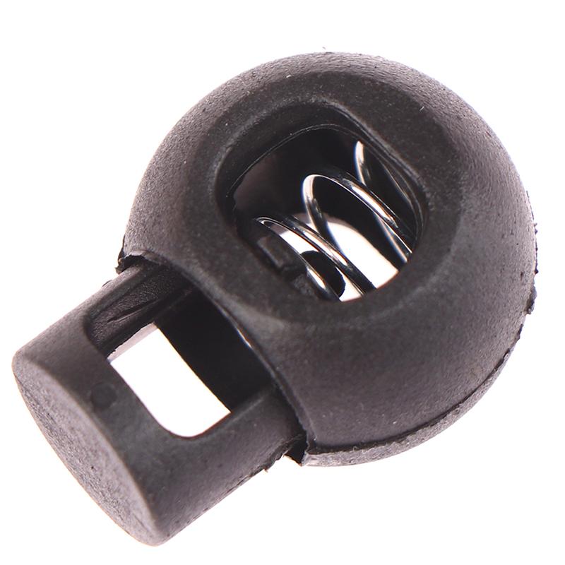 50Pcs Rope Cord Locks Clip Ends Round Ball Shape Luggage Lanyard Stopper Sliding Plastic Sewing Garden Home Cord Locks