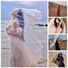 Korean Style Mesh Neck Scarves Bohemian Sunscreen Hijab Wraps Simple Silk Scarf Shawls Head Scarf
