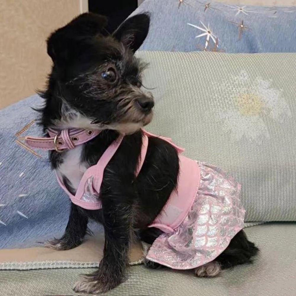 Fishscale Pattern Pets Swimsuits Sexy Dog Beach Skirt Pet Supplies Kitten Skirts for Puppy Cat