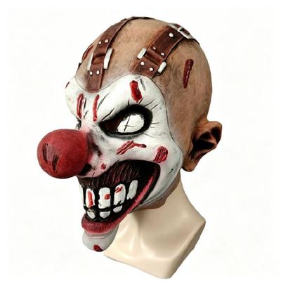 Halloween Clown Latex Mask Red Color Nose Cosplay Party Haunted Houses Props Safe Horror Mask Headgear for Parties Use