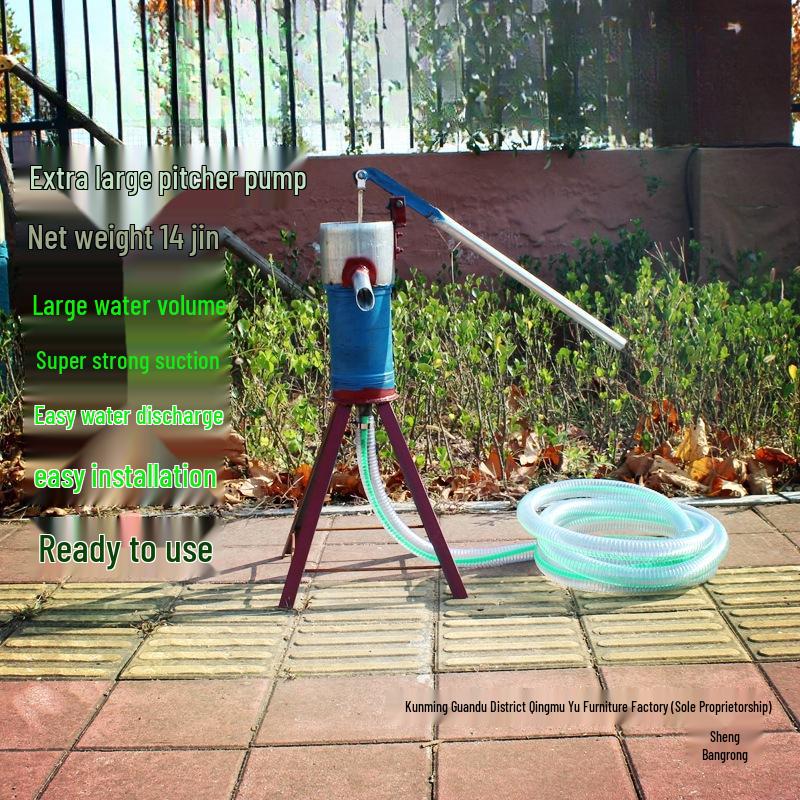 Tradycyjna ręczna pompa do studni wodnej odporna na mróz