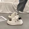 Muffin versatile little white shoes women's autumn high-end thick baseplate shoes new German training casual sports shoes