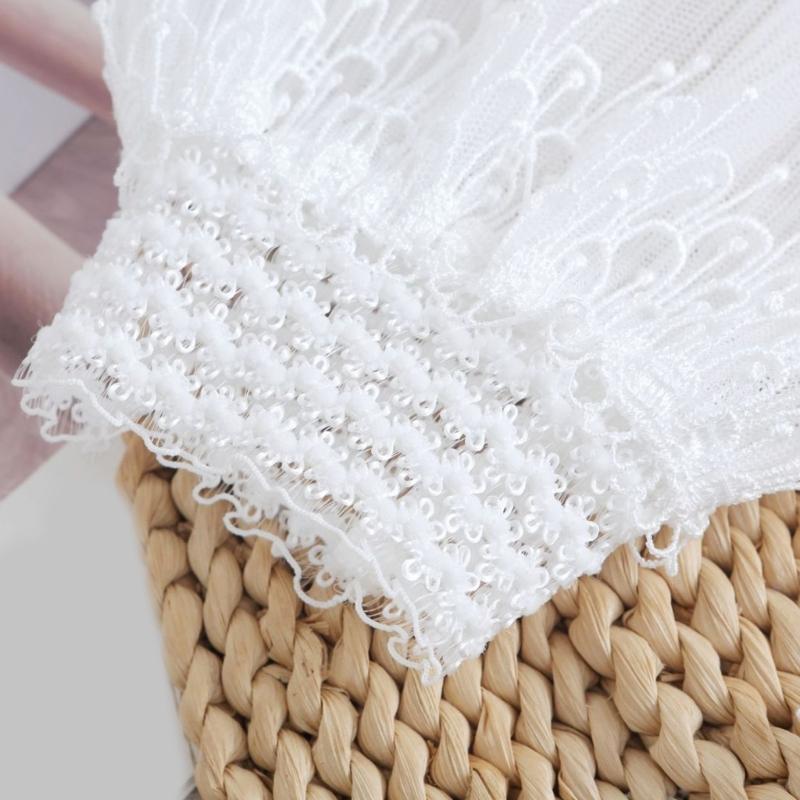 Embroidery Lace Flower Arm Sleeves Comfortable Armwear Wrist Cuffs Decorative Sleeves for Women Casual Formal Occasion