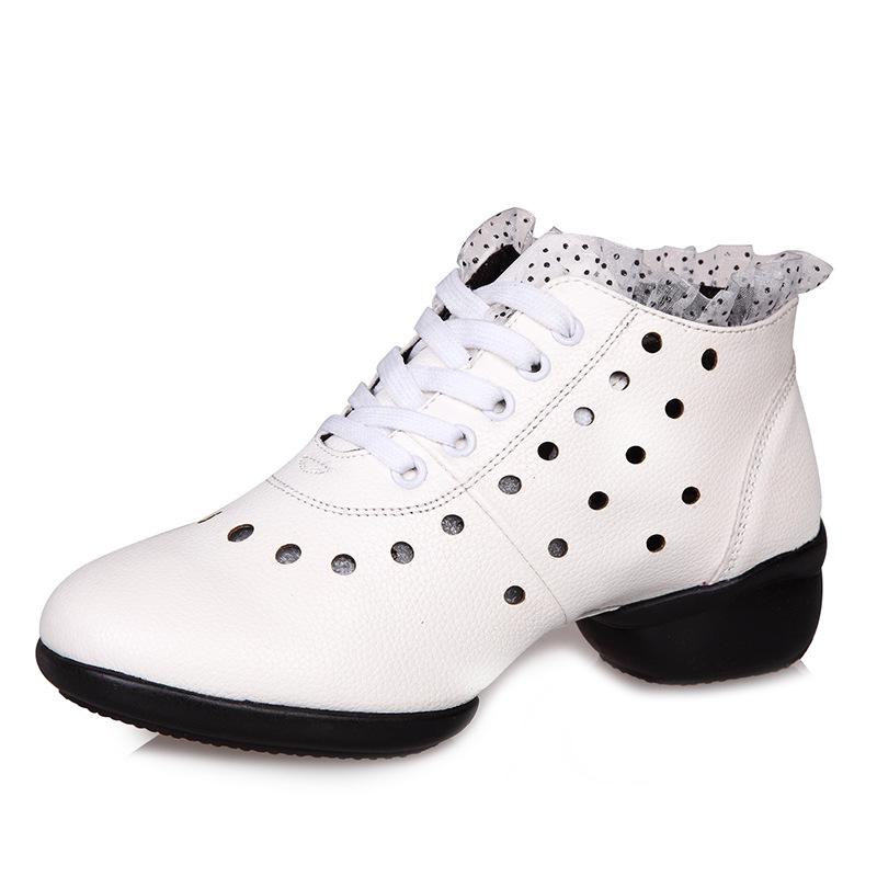 Women's Modern Ballroom Mid-Calf Dance Boots - Soft Sole, Mid-Heel.