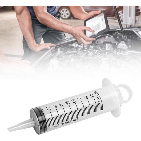 Brake Bleeder Kit, Brake Fluid Bleeder Kit Brake Fluid Bleed One Man Brake Bleeding Reverse Brake Bleeder Clutch 100ML Syringe 50cm Hose Universal