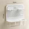 Bathroom Storage Shelf Wall Mounted Hole Board Rack Display Toilet Paper Holder for