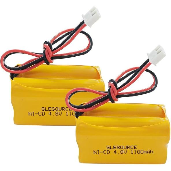 4.8V 1100mAh BL93NC487 Ni-CD Аккумулятор Совместимый для Emergi-Lite BL93NC487, Lithonia ELB B006 Lithonia ELBCS06, Dantona Custom-43 Custom43 2PCS 4.8V 1100mAh battery