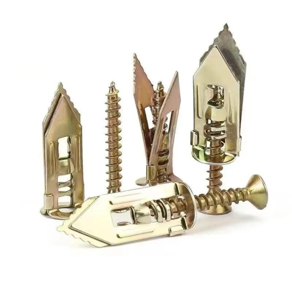 50/100 Pcs Self Drilling Drywall Anchors with Screws Expansion Nail Self-Tappe Screw Kit Heavy Duty Metal Wall Anchors