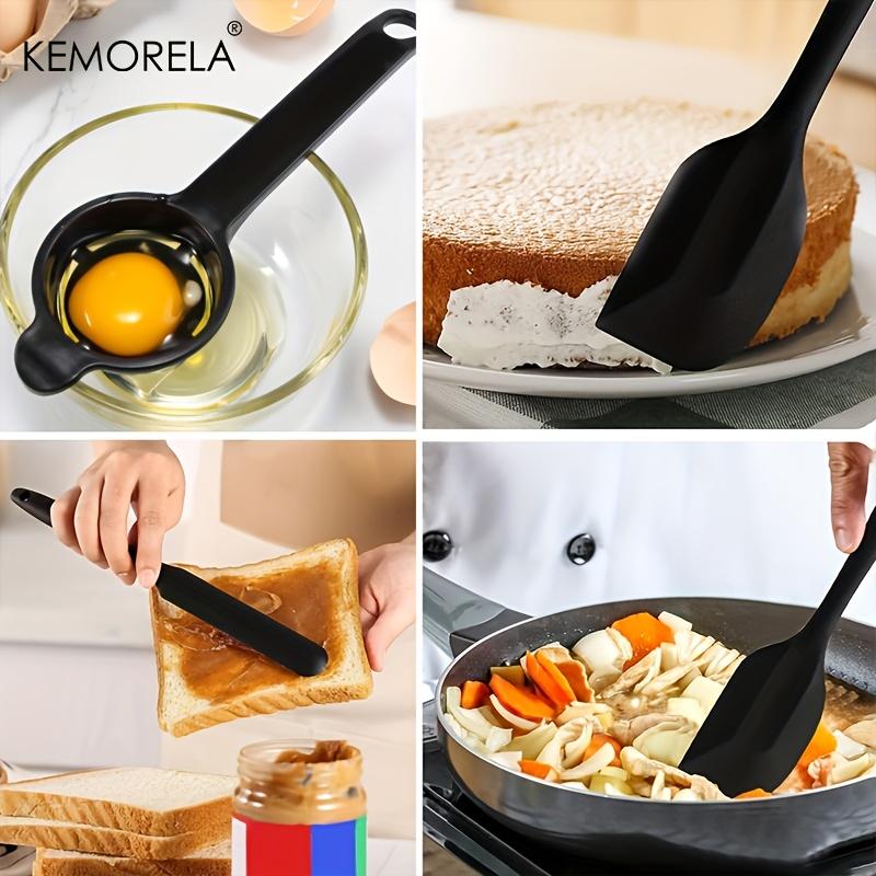30PCS Silicone Cooking Set Heat-Resistant Silicone Utensils with Wooden Handles Non-Stick Cookware Safe, Mother‘s Day Gift Set