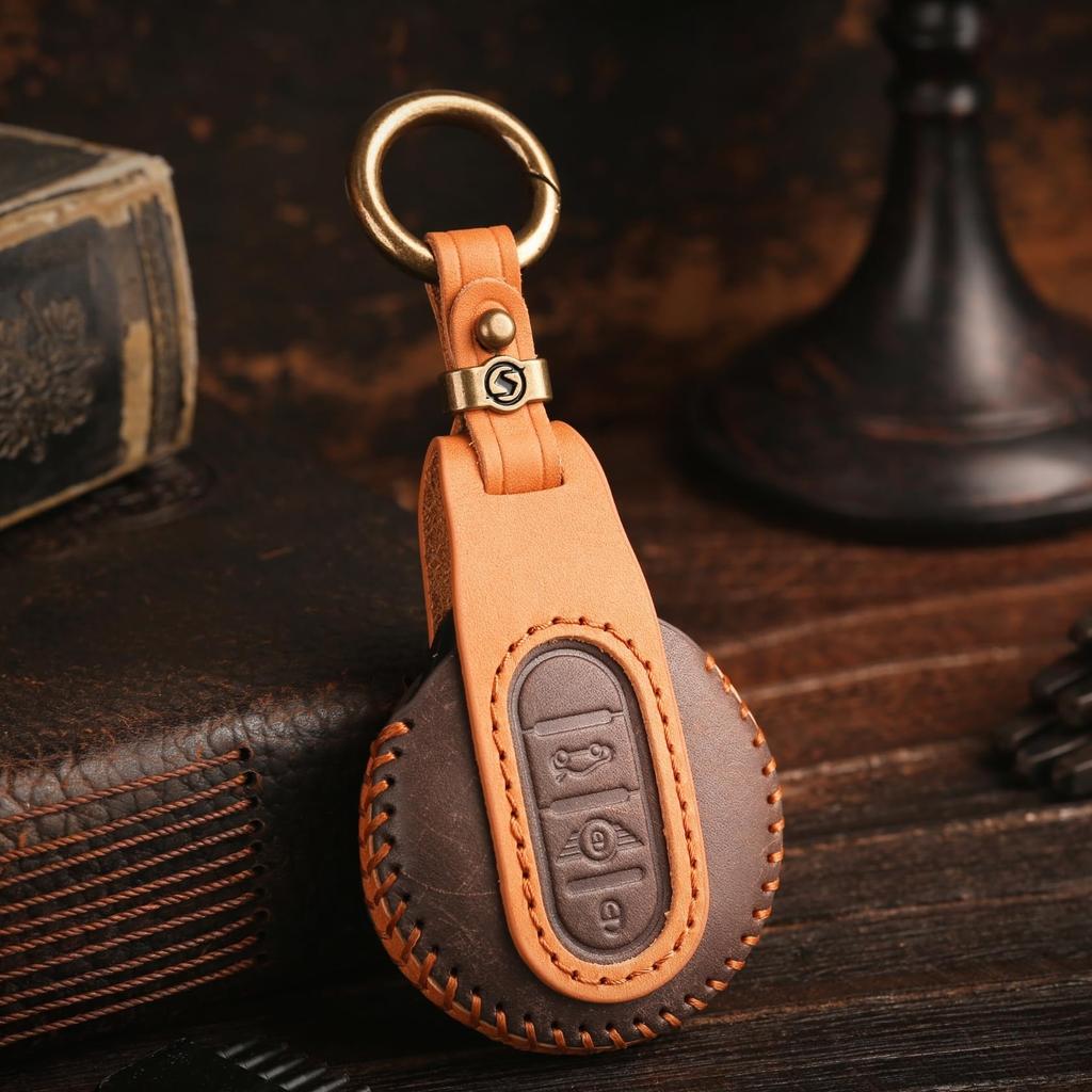 BMW MINI Key Case Genuine Leather Key Cover Mini F Series F60 F56 F55