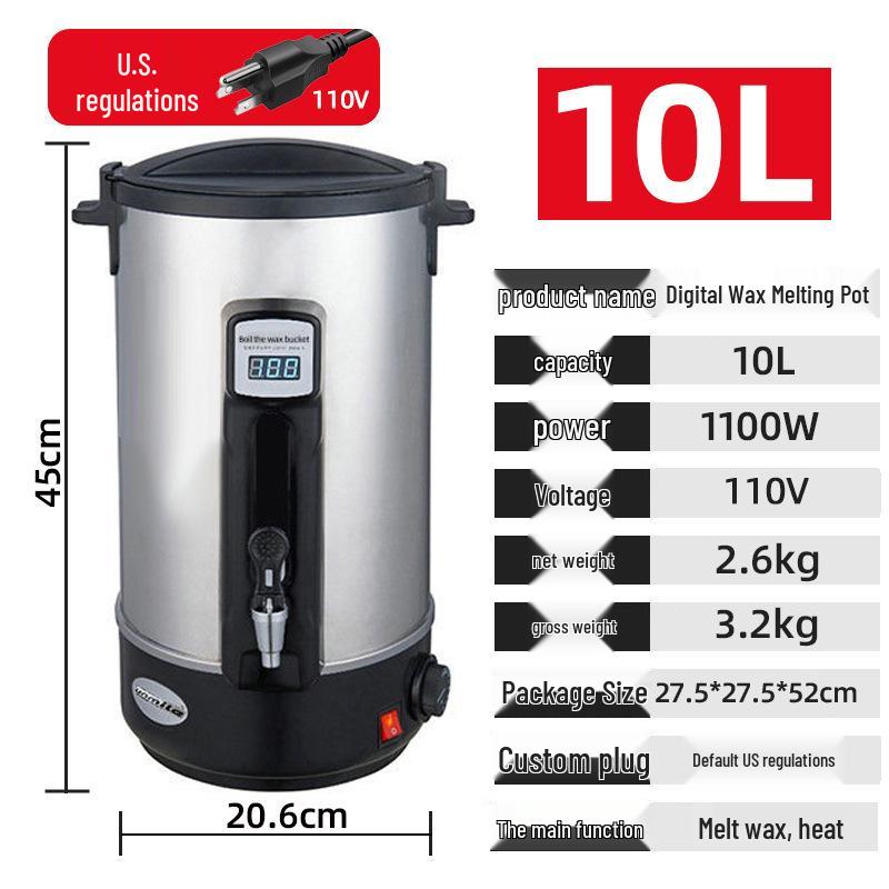 European Standard Stainless Steel Wax Melter - Large Capacity Beauty Salon Wax Melting Machine