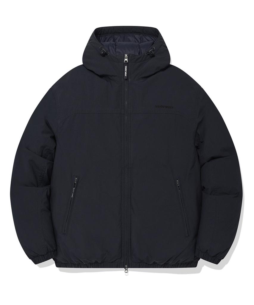 Wacky Willy Washed Down Short Puffer Navy