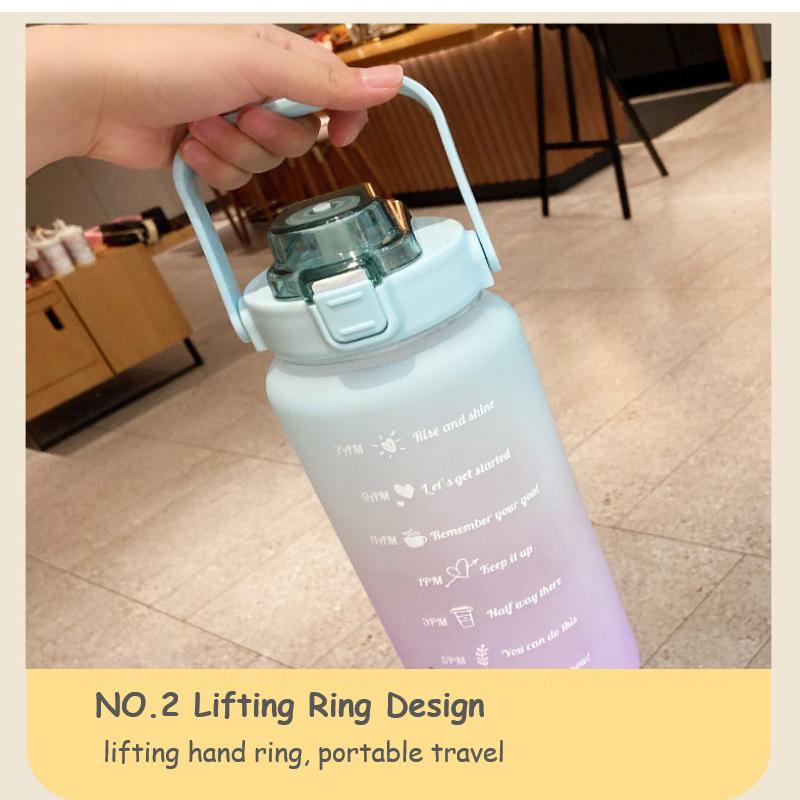 2000ml Sports Water Bottle Protein Shaker Outdoor Travel Climbing Bicycle Water Bottles BPA Free Gym Space Cups