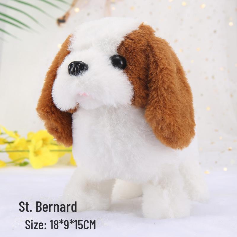 Interactive Plush Puppy: Walking, Barking, Nodding, and Tail-Wagging Toy for Kids