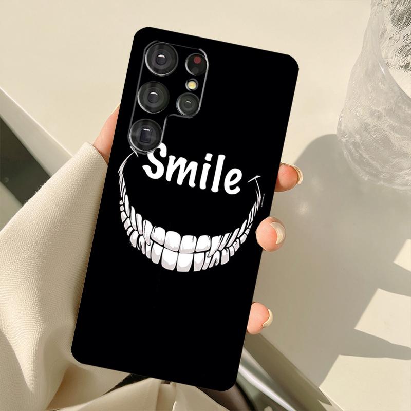 Scary Smile Skeleton Devil Case For Samsung Galaxy S22 Ultra S20 FE Note 20 Note 10 S8 S9 S10 Plus S21 Ultra Cover
