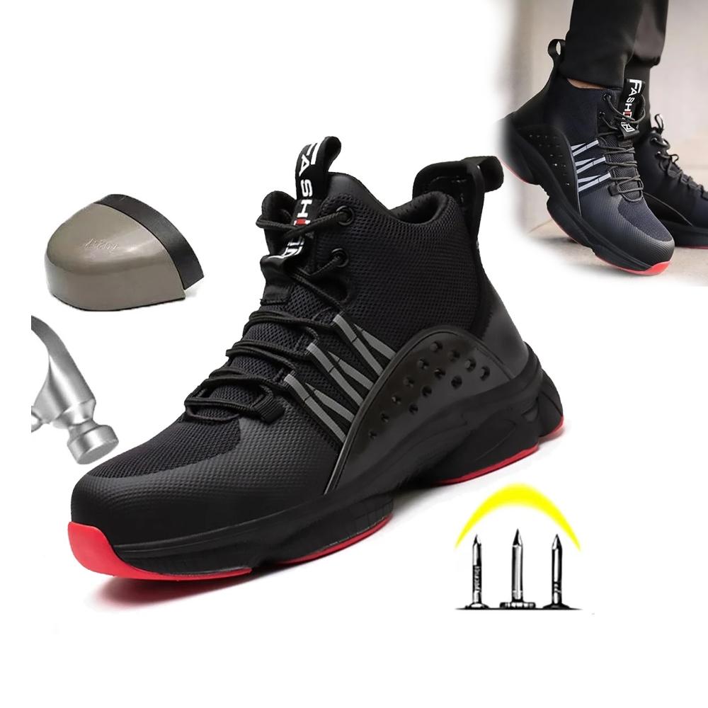 Safety Shoes Work Shoes Steel Toe Men Puncture-protective Work Boots Indestructible Safety Lightweight