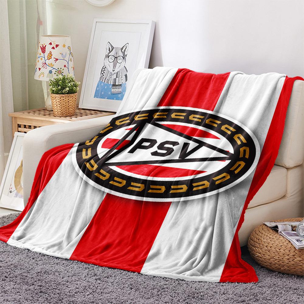 Manta de Franela con Estampado PSV Eindhoven, Alta Calidad, Cómoda para Todas las Estaciones, Decoración del Hogar, Calidez y Confort